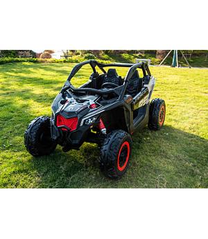 BUGGY 24V CAN-AM Maverick, NEGRO, 4 MOTORES DE 200W, cuero, Mp4, RC, 2 PLAZAS - INDA1-LI-CA001ZW
